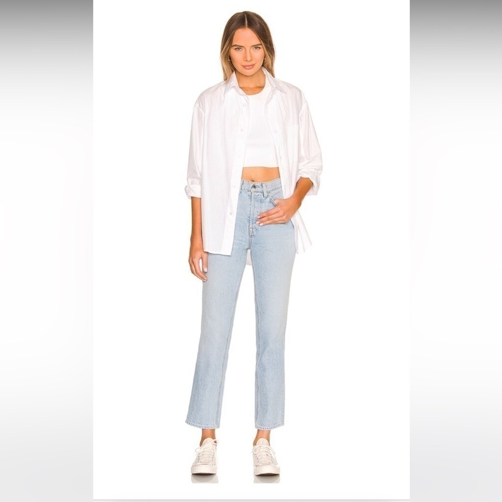 GRLFRND | Women's Cassidy Mid Rise Straight Jeans Size 30 NWT